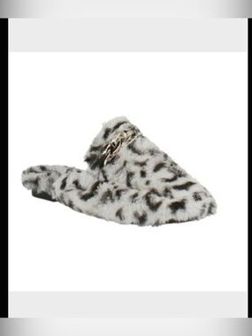 Vintage Havana  Easy Cheetah Slides Grey Women's Shoes Size 10